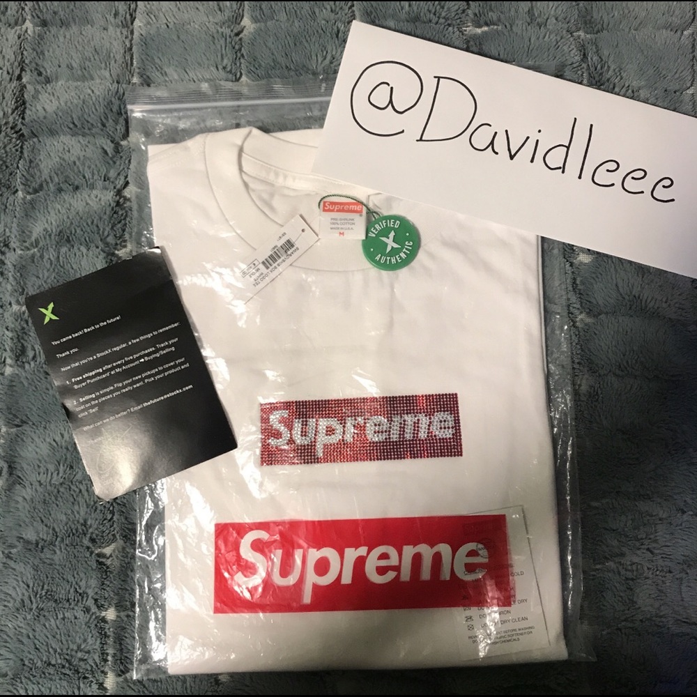 Supreme x Swarovski tee